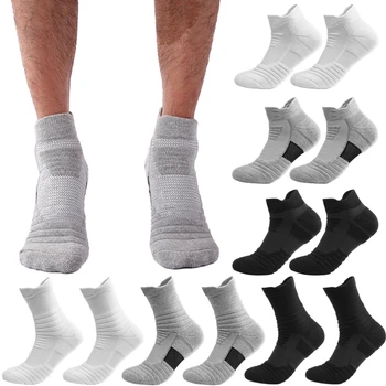 3 пары / комплекта футбольных носков с короткой / длинной трубкой Дышащие противоскользящие футбольные носки Спортивные мужские носки для бейсбола и регби