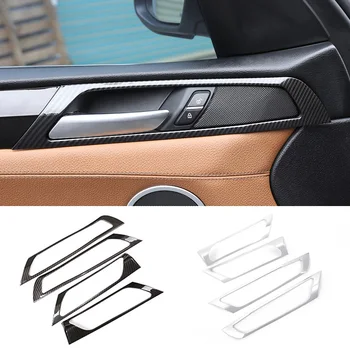 Для BMW X4 F26 15-18 и X3 F25 15-17, хромированная отделка рамы внутренней дверной ручки автомобиля из АБС-пластика 4шт.