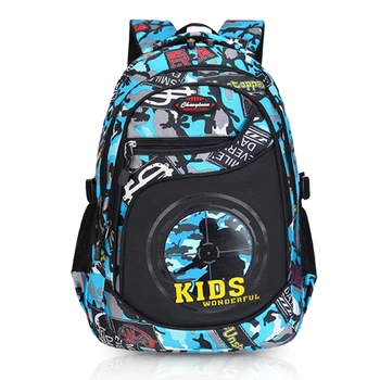 Камуфляжный рюкзак, детские школьные сумки для мальчика-подростка, большая вместительная водонепроницаемая сумка для книг, школьный рюкзак для учащихся 1-6 классов, детский рюкзак