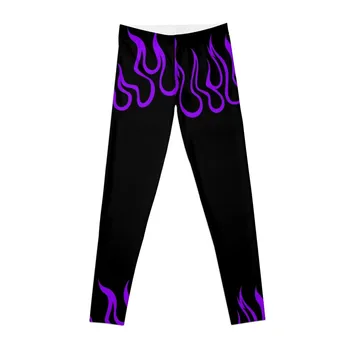 Леггинсы Deep Purple Flames, брюки для бега трусцой, облегающие женские шаровары для активного отдыха, женские леггинсы