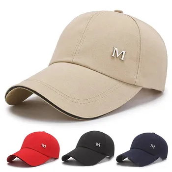 Мужские и женские бейсболки хлопчатобумажные хип-хоп шляпы для взрослых спортивные солнцезащитные шляпы повседневные длиннополые солнцезащитные кепки для гольфа