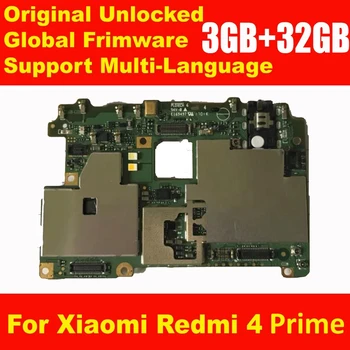 Оригинальная разблокированная глобальная материнская плата Frimware для Xiaomi Redmi 4, 16 ГБ / 32 ГБ, полная микросхем, плата для платы за карту, материнская плата