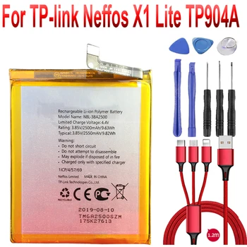 Сменный аккумулятор NBL-38A2500 для TP-link Neffos X1 Lite TP904A TP904C Литий-полимерный Аккумулятор Bateria